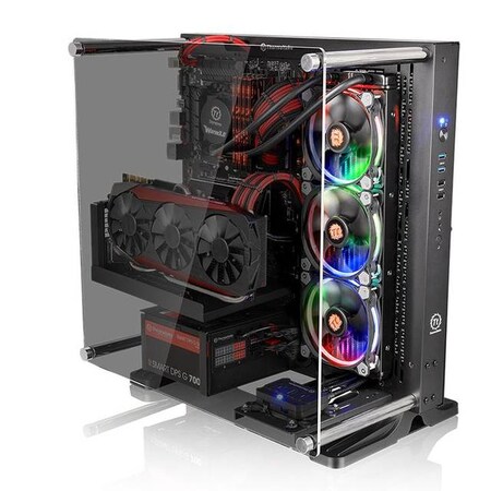 Thermaltake Core P3 TG No Power Supply ATX Mid Tower (Black) CA-1G4-00M1WN-06